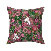 Unicorns in a Rose Colored Garden 