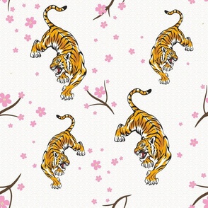 250 Tigers and cherry blossom