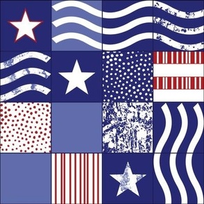 Stars and Stripes Cheater Quilt