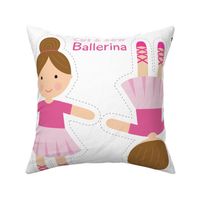 Cut and Sew Doll-Ballerina-Brown Hair