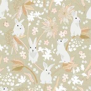 Easter Bunnies Soft Sage_Iveta Abolina