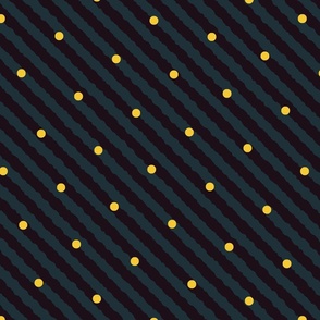 Stripes and polka dots dark