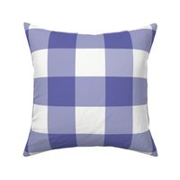 3" Veri Peri Gingham: Periwinkle Purple Large Gingham Check, Buffalo Check, Buffalo Plaid