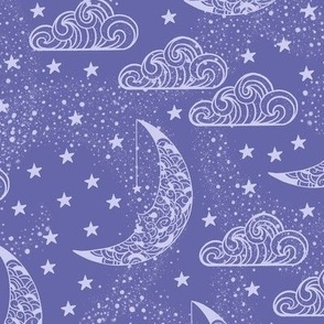 Man In The Moon Fabric, Wallpaper and Home Decor | Spoonflower