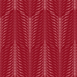 EMILY - silver fern chevron - red and pink