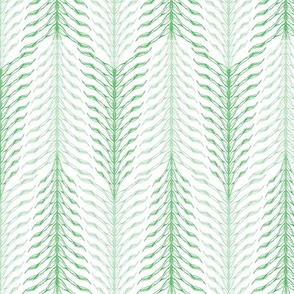 emily - silver fern  chevron - viper green