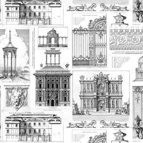 Classic Victorian Architecture Collage