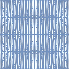 Boho Shibori Stripes Cornflower