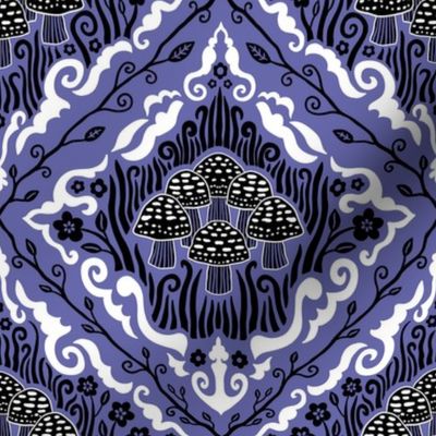 Mushroom Troop (8") - violet-blue