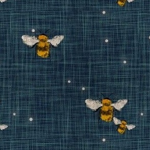 Blue Demin Bees