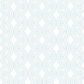 Normal scale • Neutral Geometric soft blue rainbow - white background