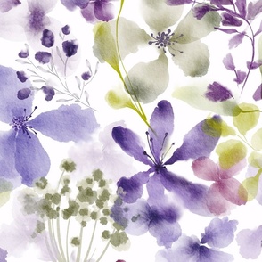 flower space in violet /scale/
