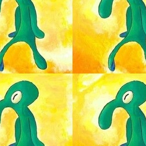 bold and brash squidward painting