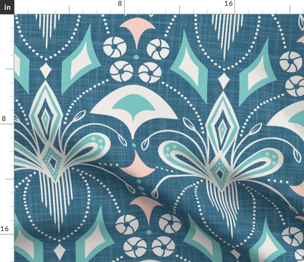 Gatsby - Light Blue Teal Extra Large Scale