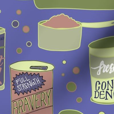 Canned Affirmations in Very Peri Periwinkle