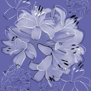 A Ball of Perwinkle Lavender Oriental Blooms