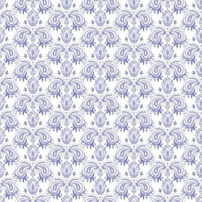 Periwinkle Paisley (Small Scale)