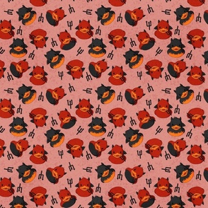 Devil Rubber Duck Scatter - Red