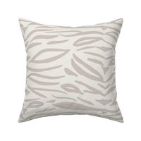 Zebra Stripes - Gray on Ivory - Large Scale