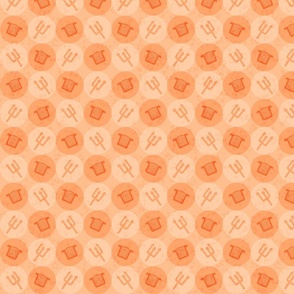 Harps & Pitchforks Checkerboard - Orange