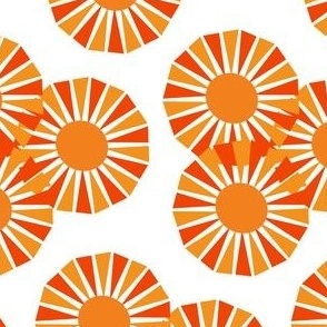 pinwheel orange sun