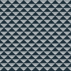 High Tide | Abstract Geometric Triangles . Navy