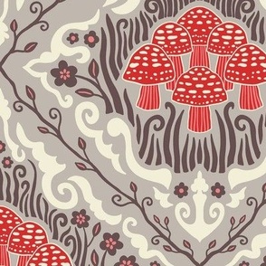 Mushroom Troop (12") - grey