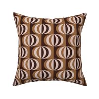 MCM striped ovals earthy brown