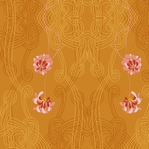 Alfons Mucha would love this pattern – honey - medium