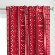 red mud cloth - dots - # BF0025  mudcloth tribal - C22