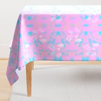 24" LARGE Groovy Pink Watery Background