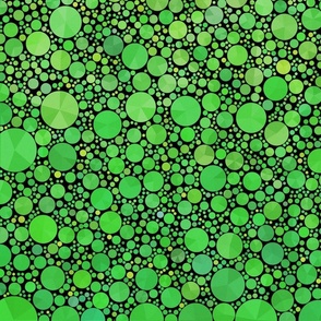 Spring green circles