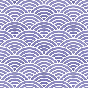 Japanese Rainbow Arches- Periwinkle Purple Light- Large- Linen Texture- Very Peri- Pantone Color of the Year 2022- Lavender- Lilac- Purple Rainbows