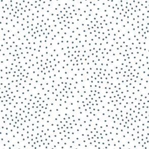Blue Scattered Dots On White