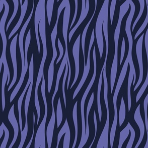 Normal scale // Tigers fur animal print // midnight express navy blue and very peri vertical stripes