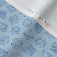 small watercolor dice - dusty blue - ELH