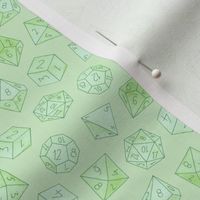 small watercolor dice - lime green - ELH