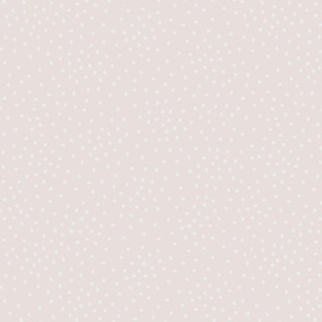 Scattered White Dots on Solid Linen Cream Background