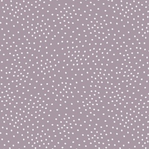 Scattered White Dots on Solid Mauve Purple Background