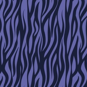 Small scale // Tigers fur animal print // midnight express navy blue and very peri vertical stripes