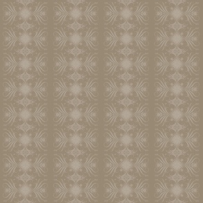 (4.5in x 2.25in) Folk Floral Stars / taupe / see collections