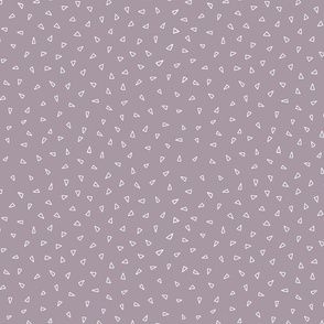 Scattered Triangle Print in Mauve