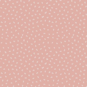 Scattered Triangle Print in Peachy