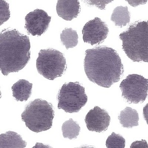 Purple Watercolor Dots - Large Scale