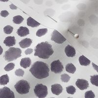 Purple Watercolor Dots - Small Scale