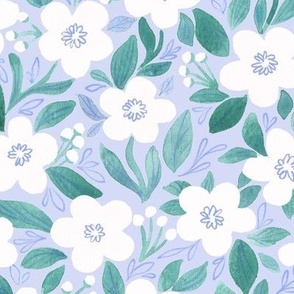 Mariel floral on periwinkle (small)