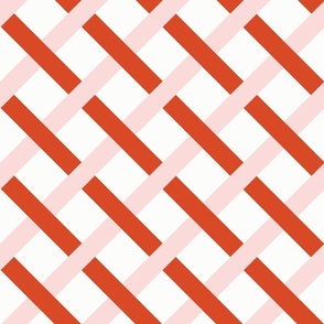 Trellis | Jumbo Red + Pink