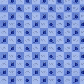 Grandparent Checkerboard - Blue