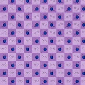 Grandparent Checkerboard - Purple