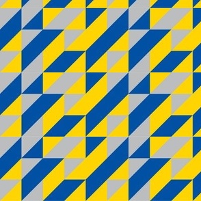 blue and yellow geometric